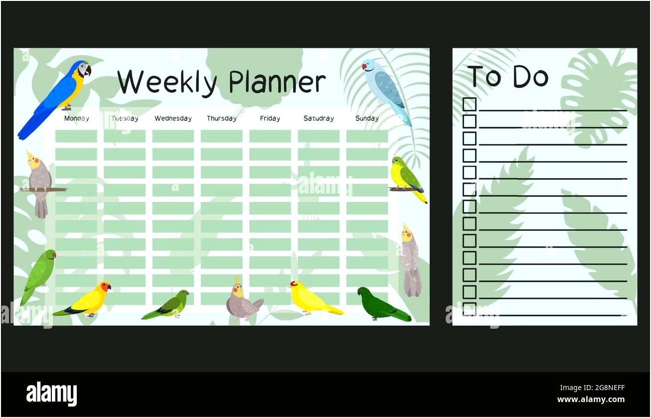 Monday Friday Template For Preschooll Plan