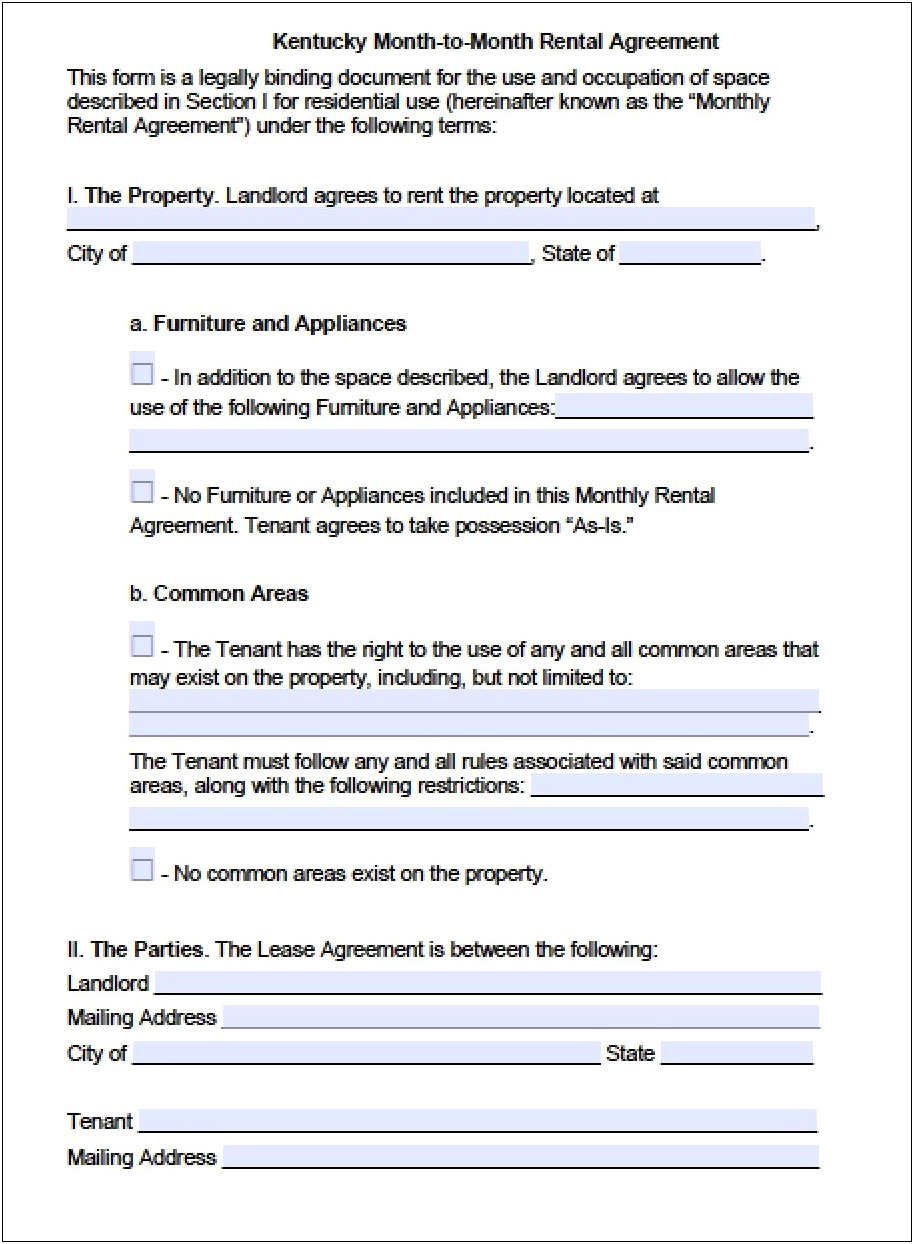 Month To Month Lease Letter Template