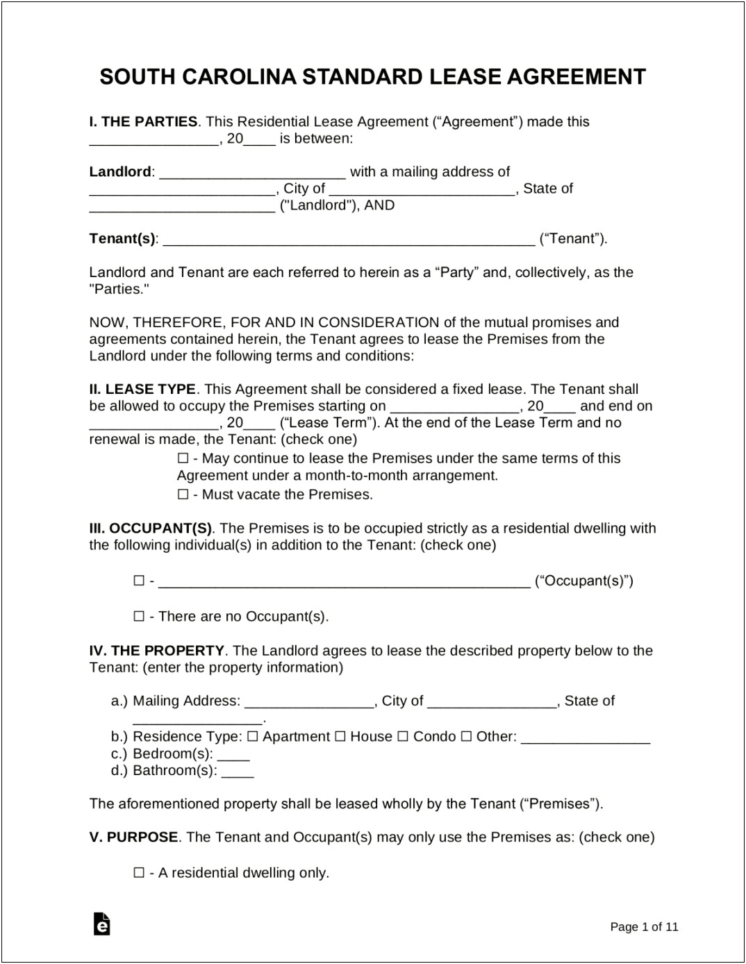 Month To Month Lease Template Word