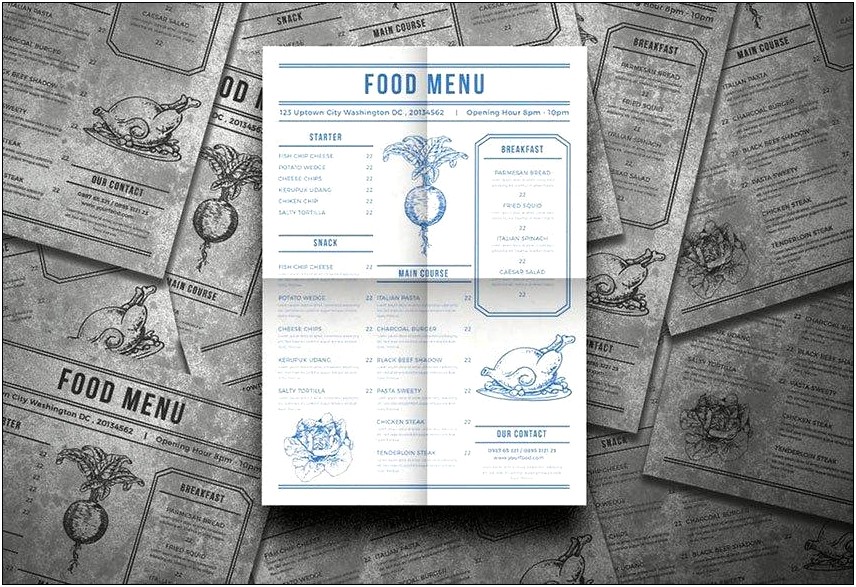 Monthly Menu Templates For Microsoft Word