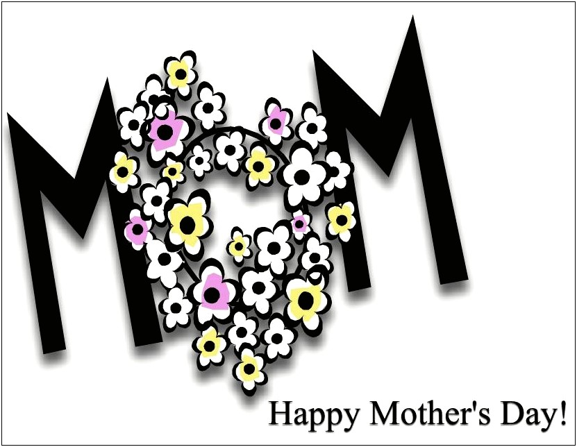 Mother Day Card Templates For Microsoft Word
