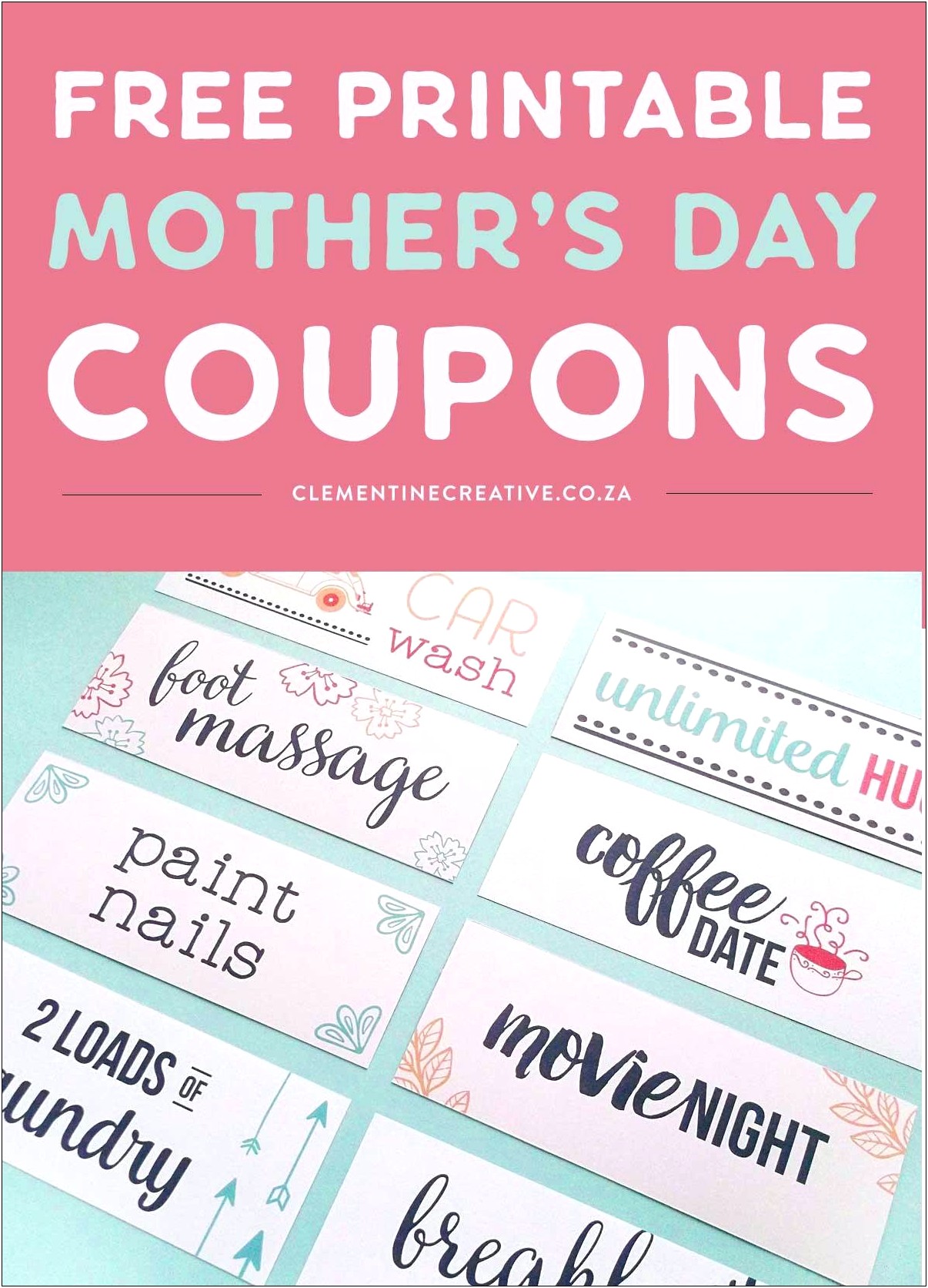 Mother's Day Coupon Template Word
