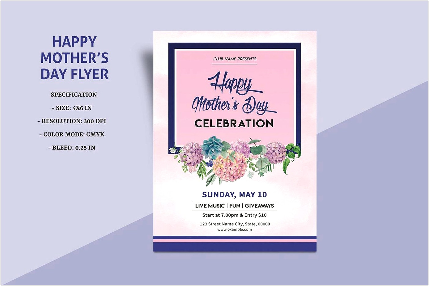 Mother's Day Invitation Template Word