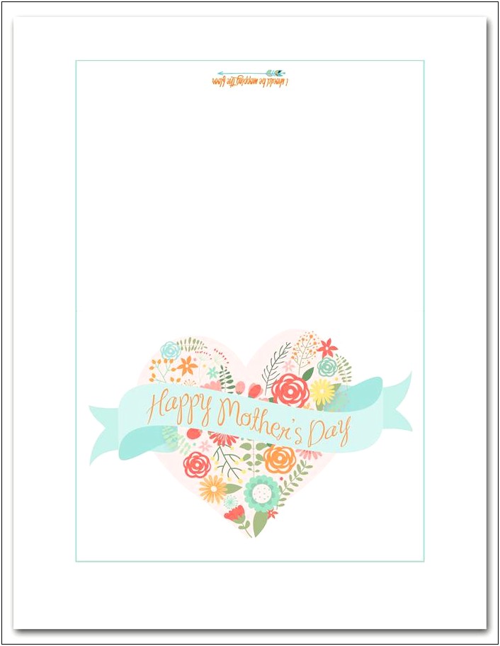 Mother's Day Letter Template Printable