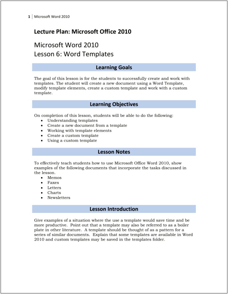 Ms Word 2010 Template File Location