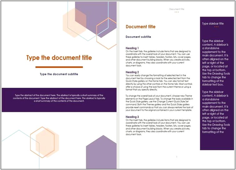 Ms Word 2010 Title Page Template