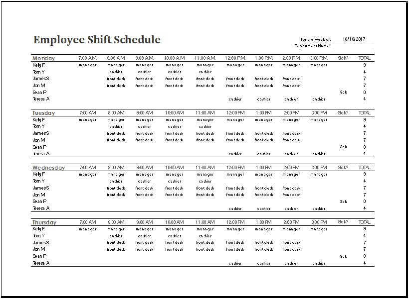 Ms Word 24 Hour Planner Template