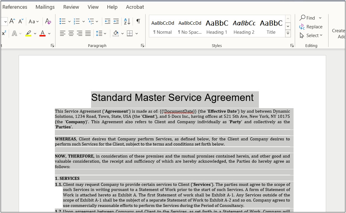 Ms Word Apply Template To Document
