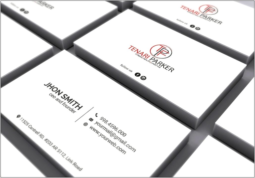 Ms Word Business Card Template Vertical