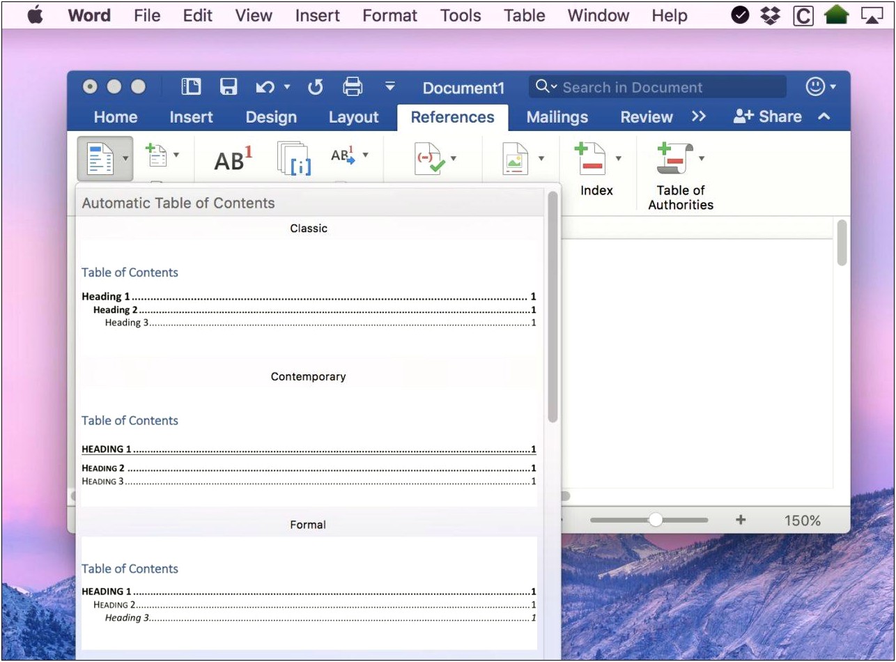 Ms Word Modern Paper Template Table