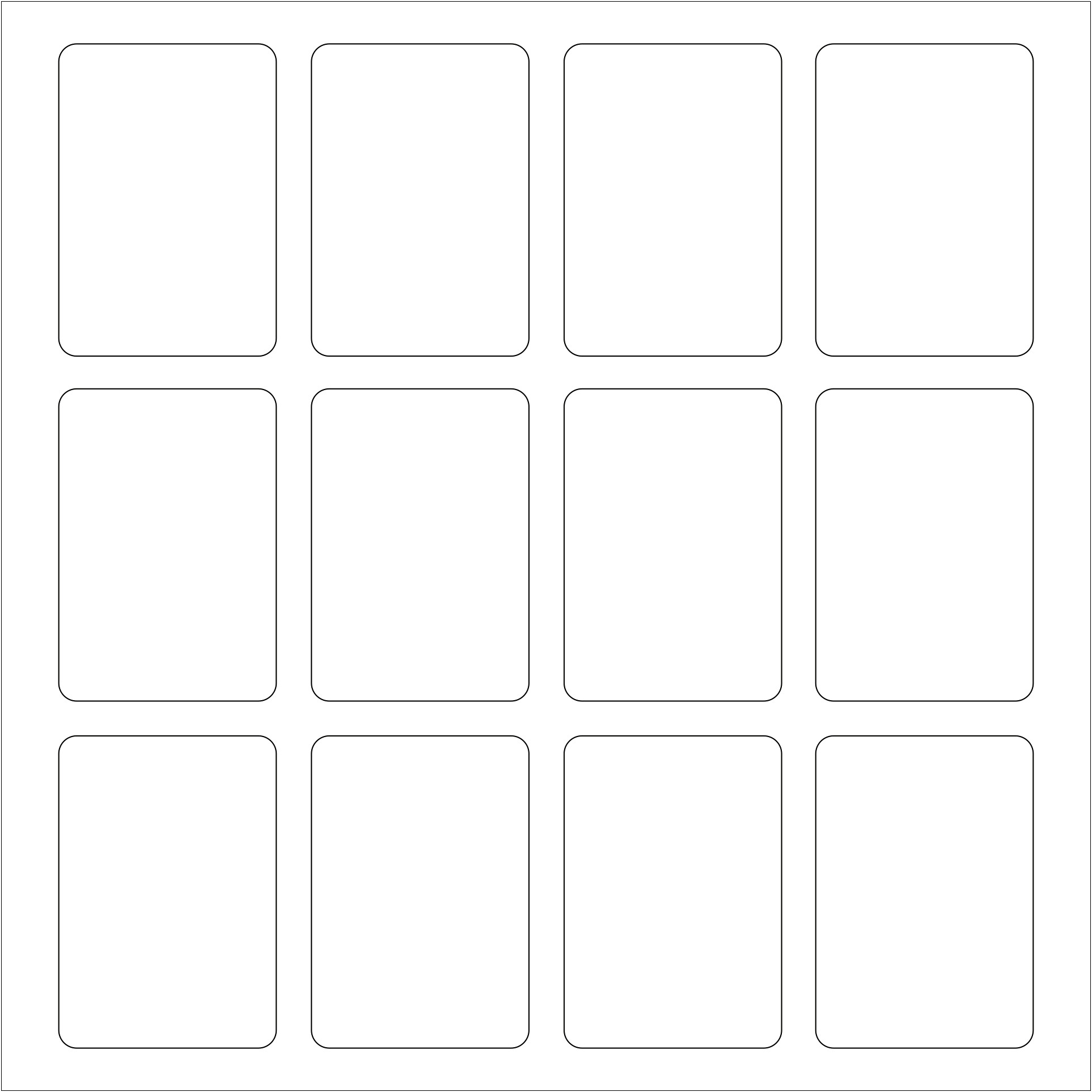Ms Word Print Template For Custom Card Games