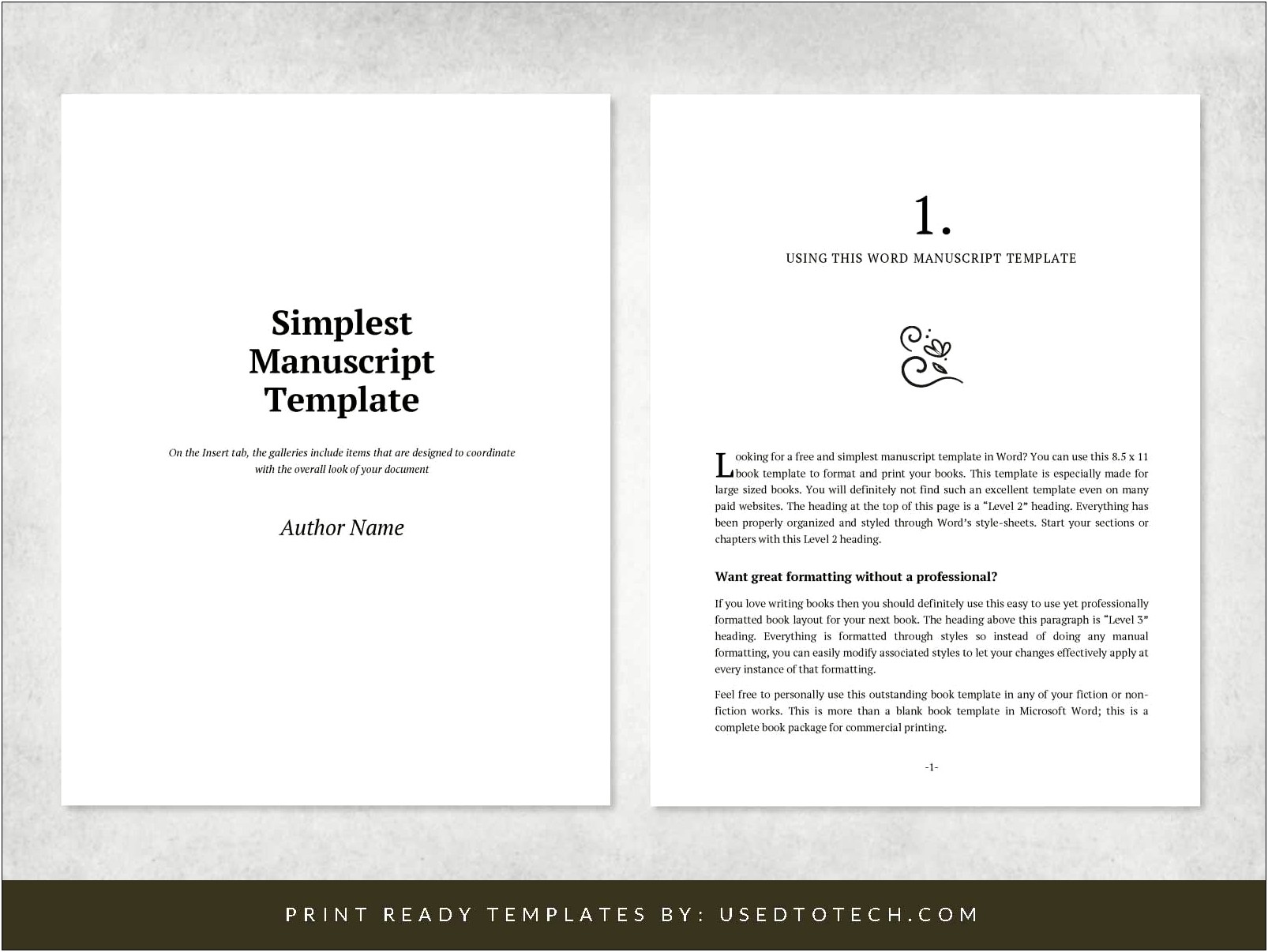 Ms Word Template 8.5 X 11 Booklet