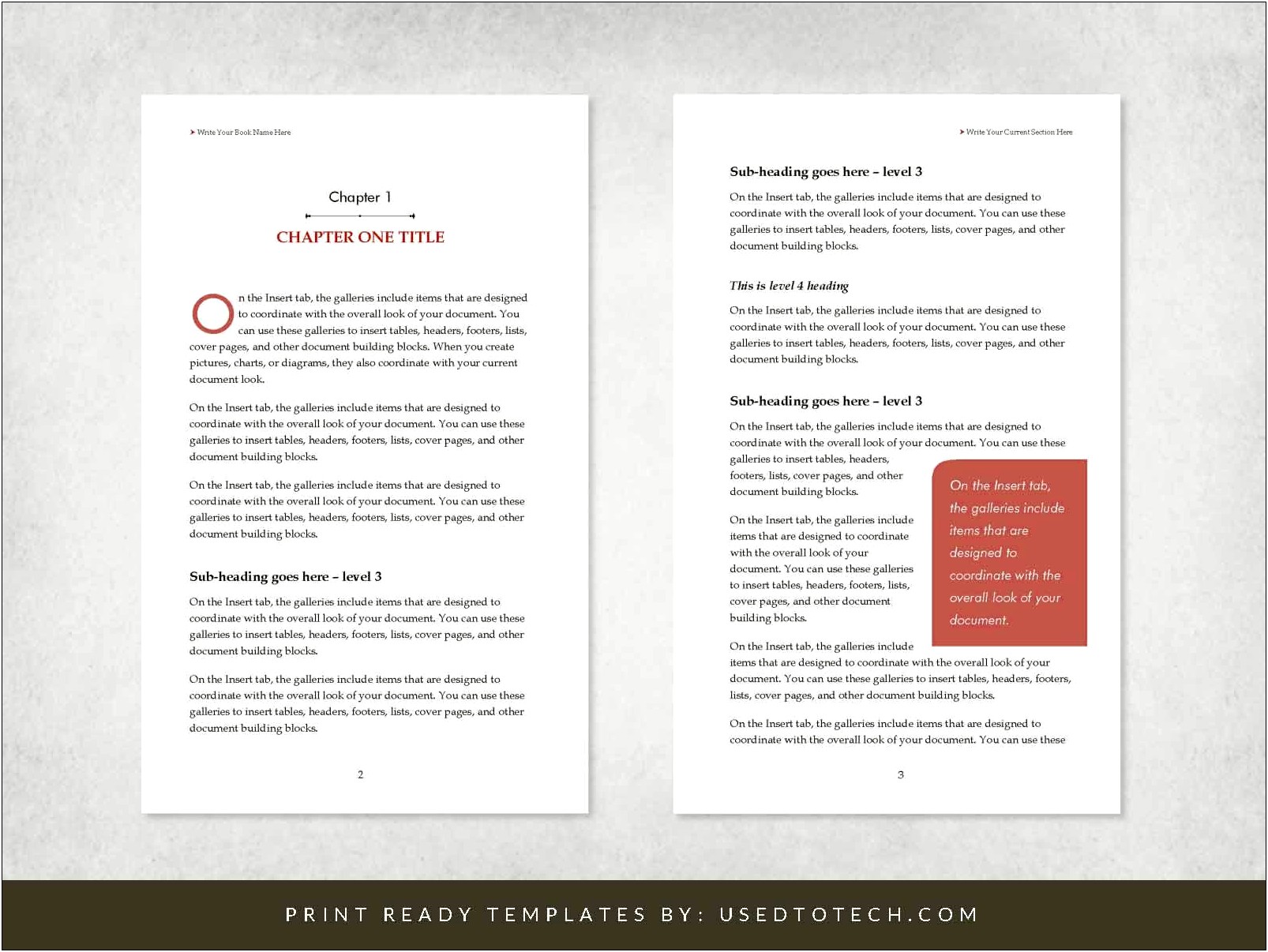 Ms Word Template For A Booklet