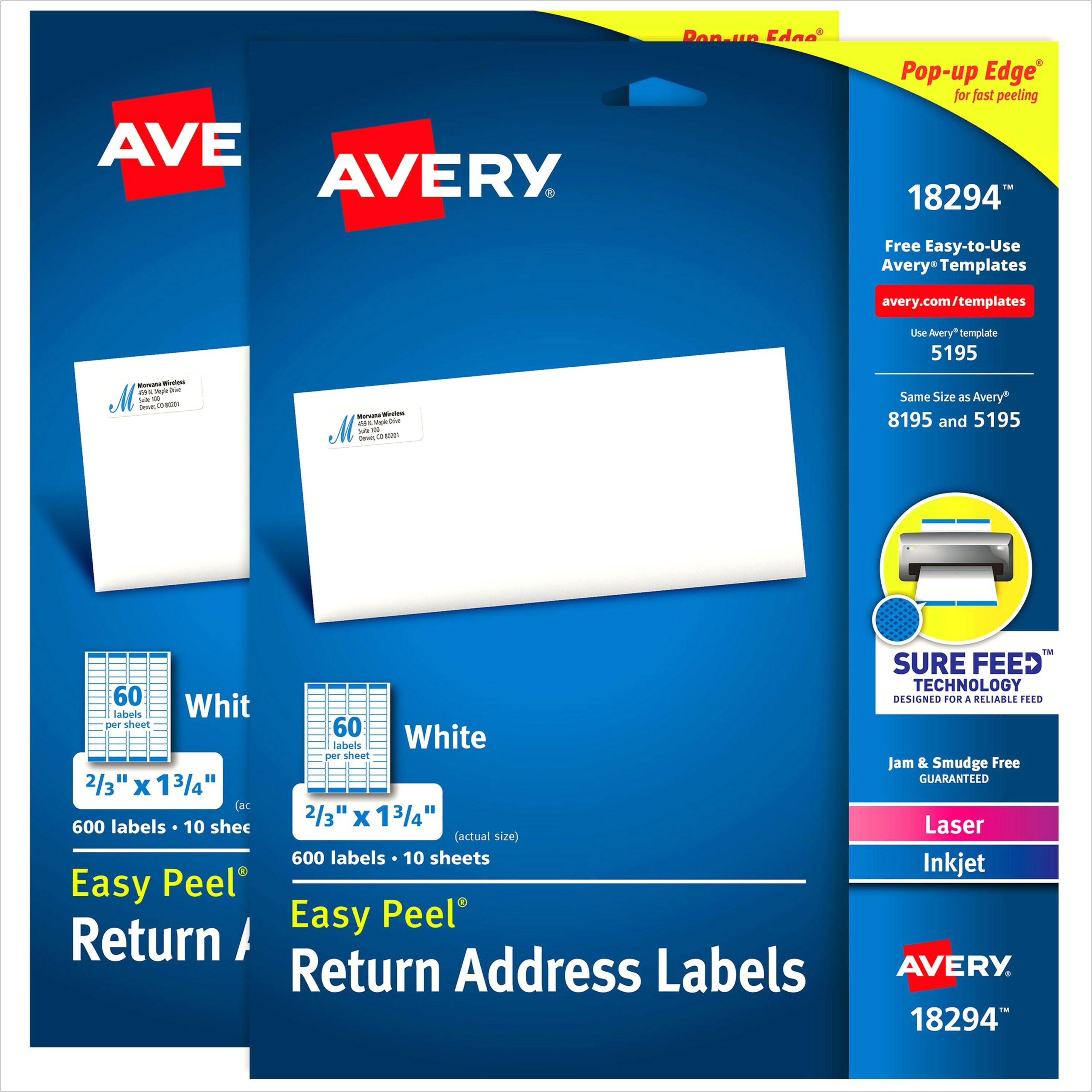 Ms Word Template For Avery 18294