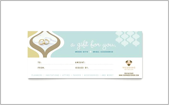 Ms Word Template For Gift Certificate