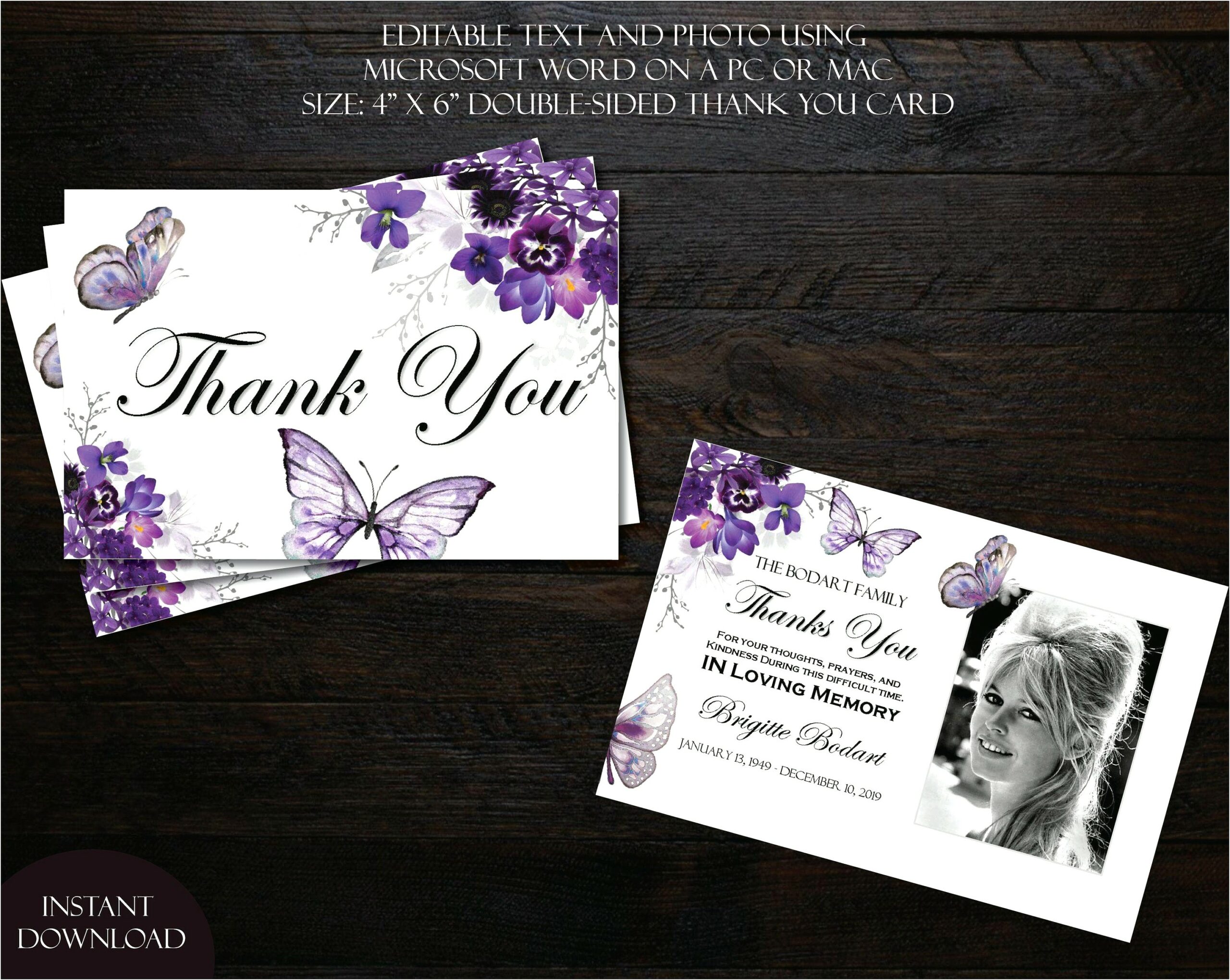 Ms Word Thank You Gift Template