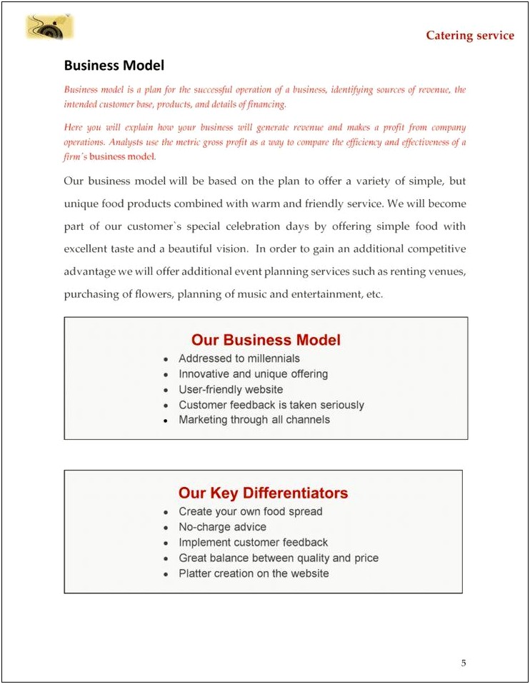 Music Entertainment Company Business Plan Template