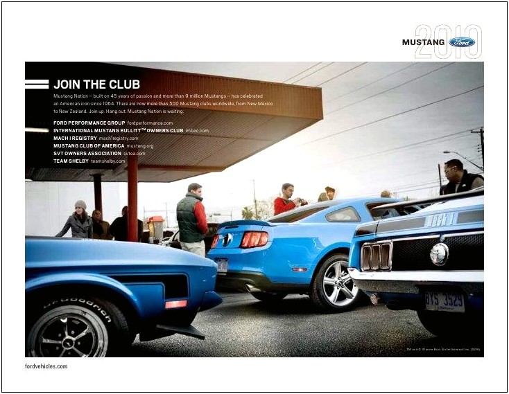 Mustang Automobile Cruise Template For Word