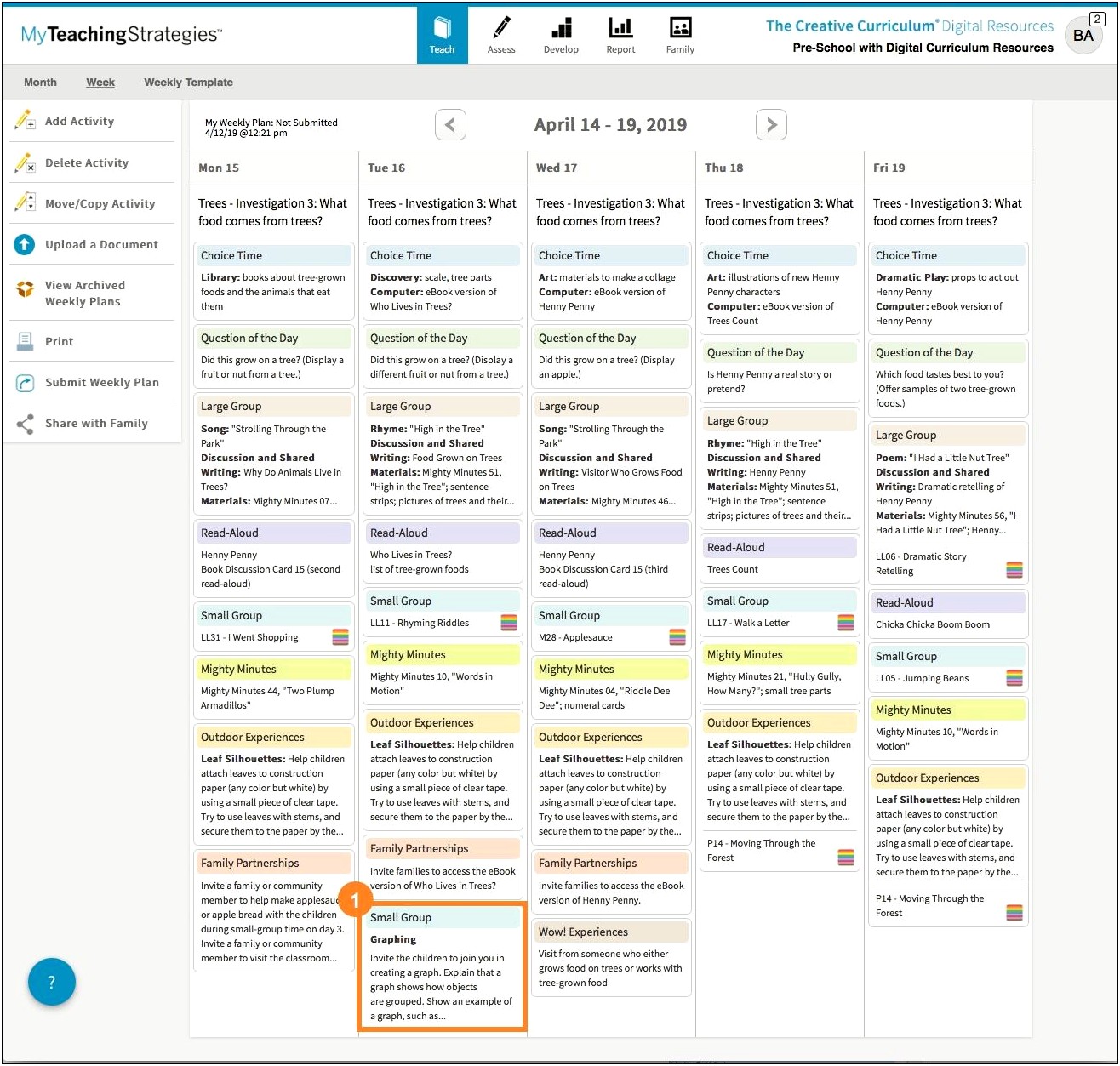 My Teaching Strategies Lesson Plan Template