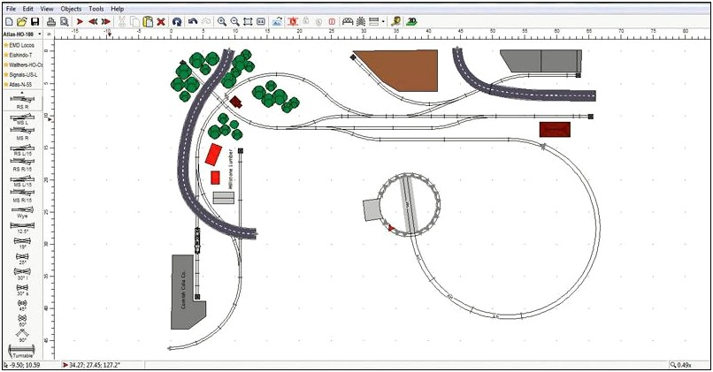 N Scale Track Printable Planning Template