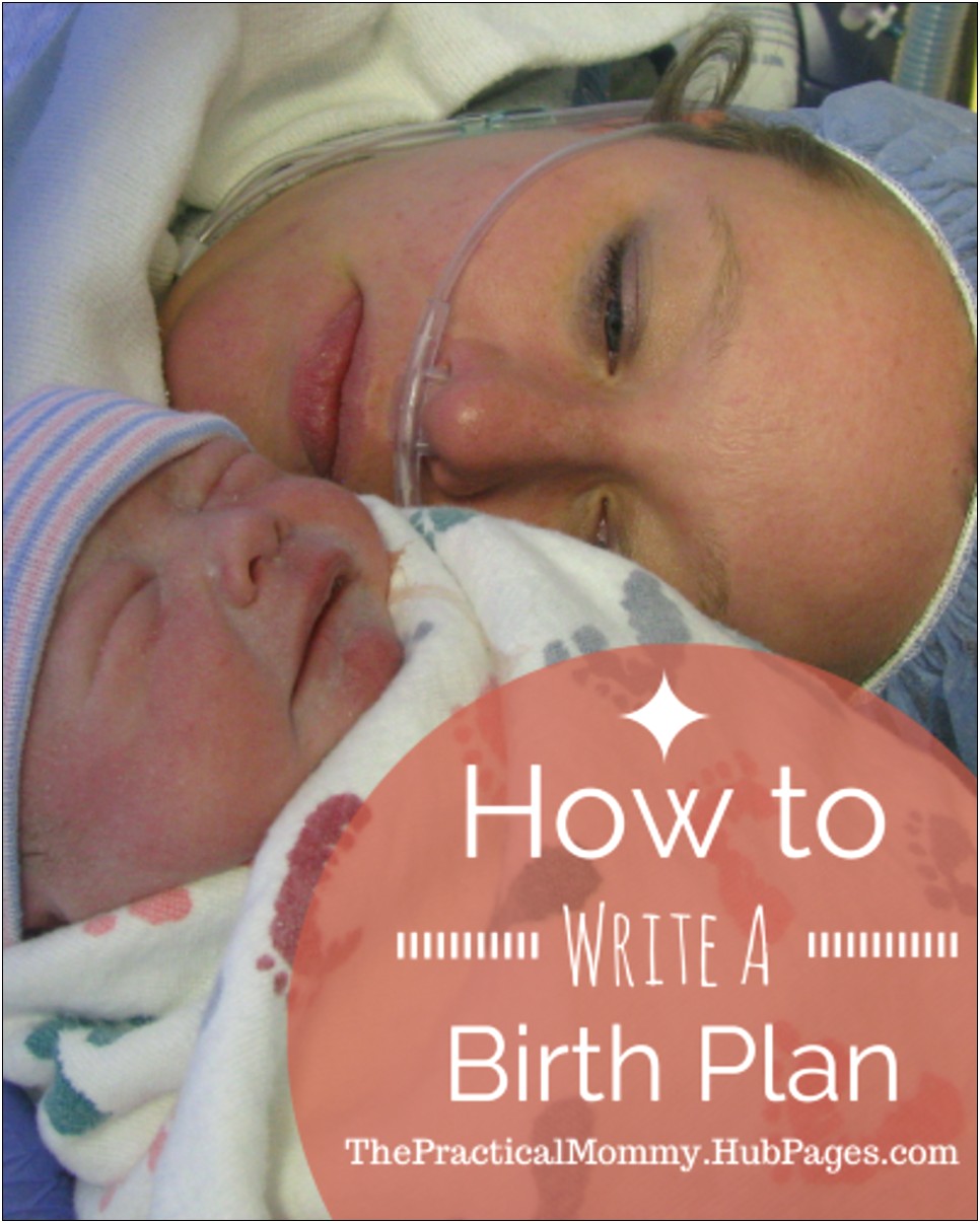 Natural Birth Plan Template For Hospital Births