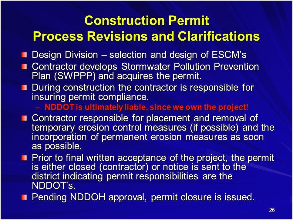 Nddot Stormwater Pollution Prevention Plan Template