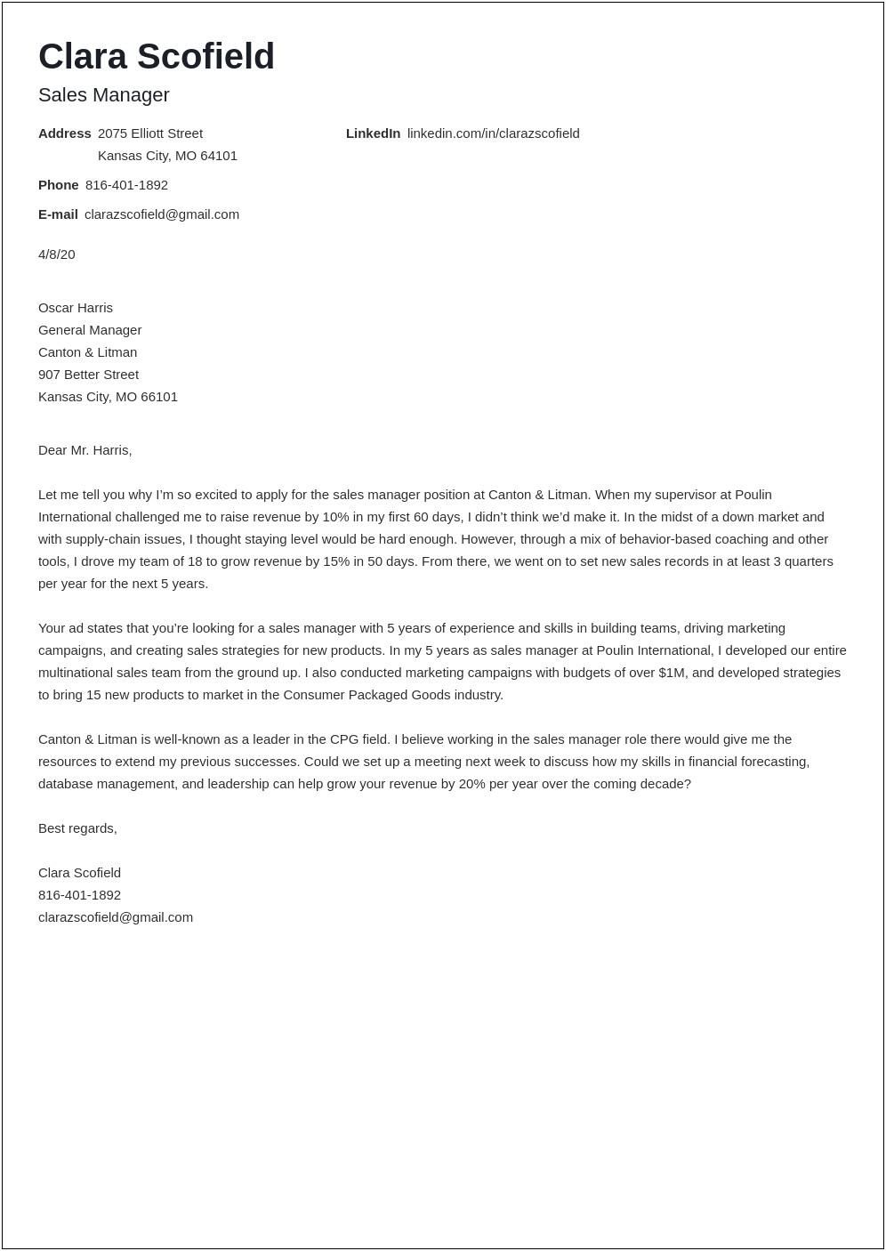 New Account Manager Introduction Letter Template