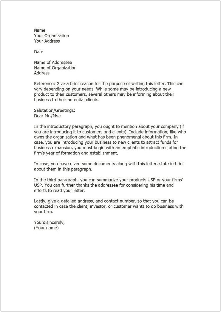 New Ownership Letter To Customers Template