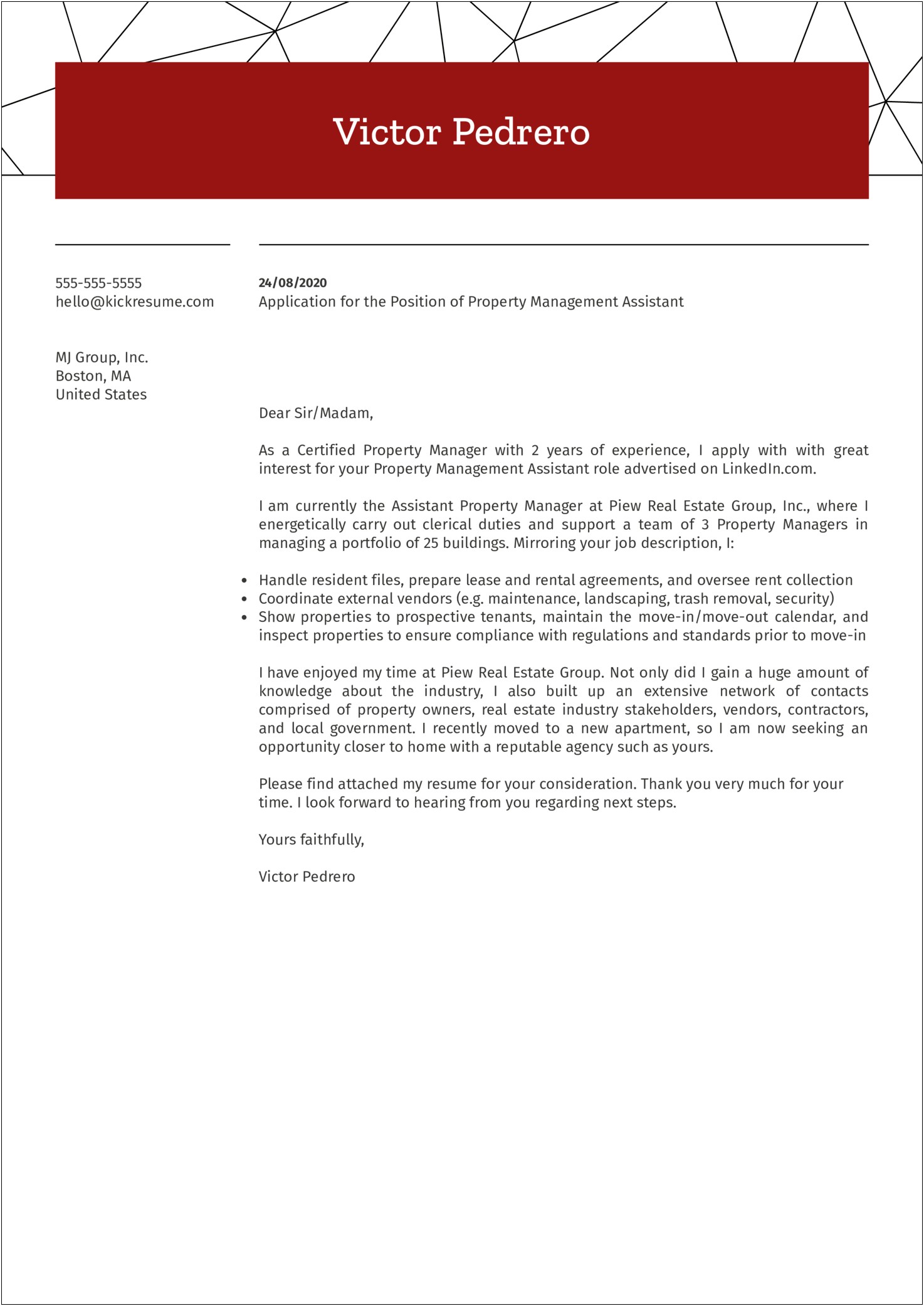 New Property Management Introduction Letter Templates