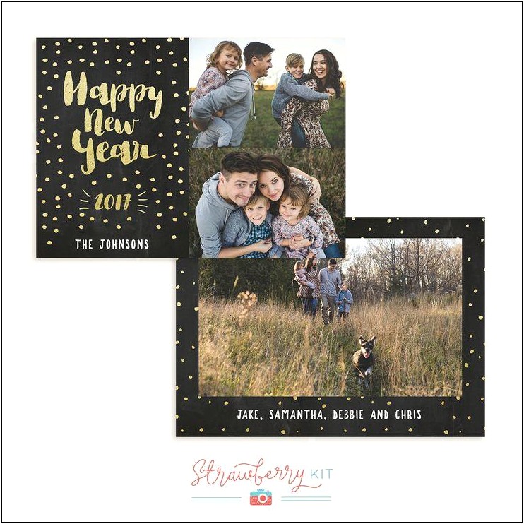 New Years Card Templates For Photographers