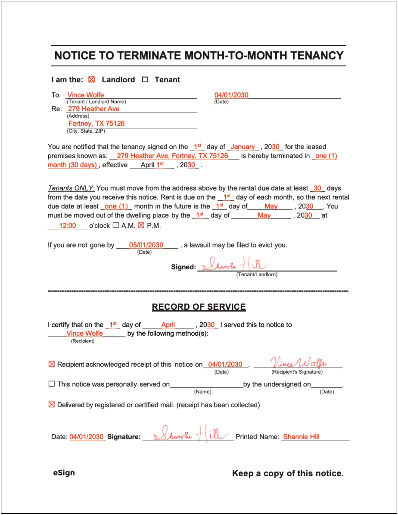 New York State Termination Letter Template