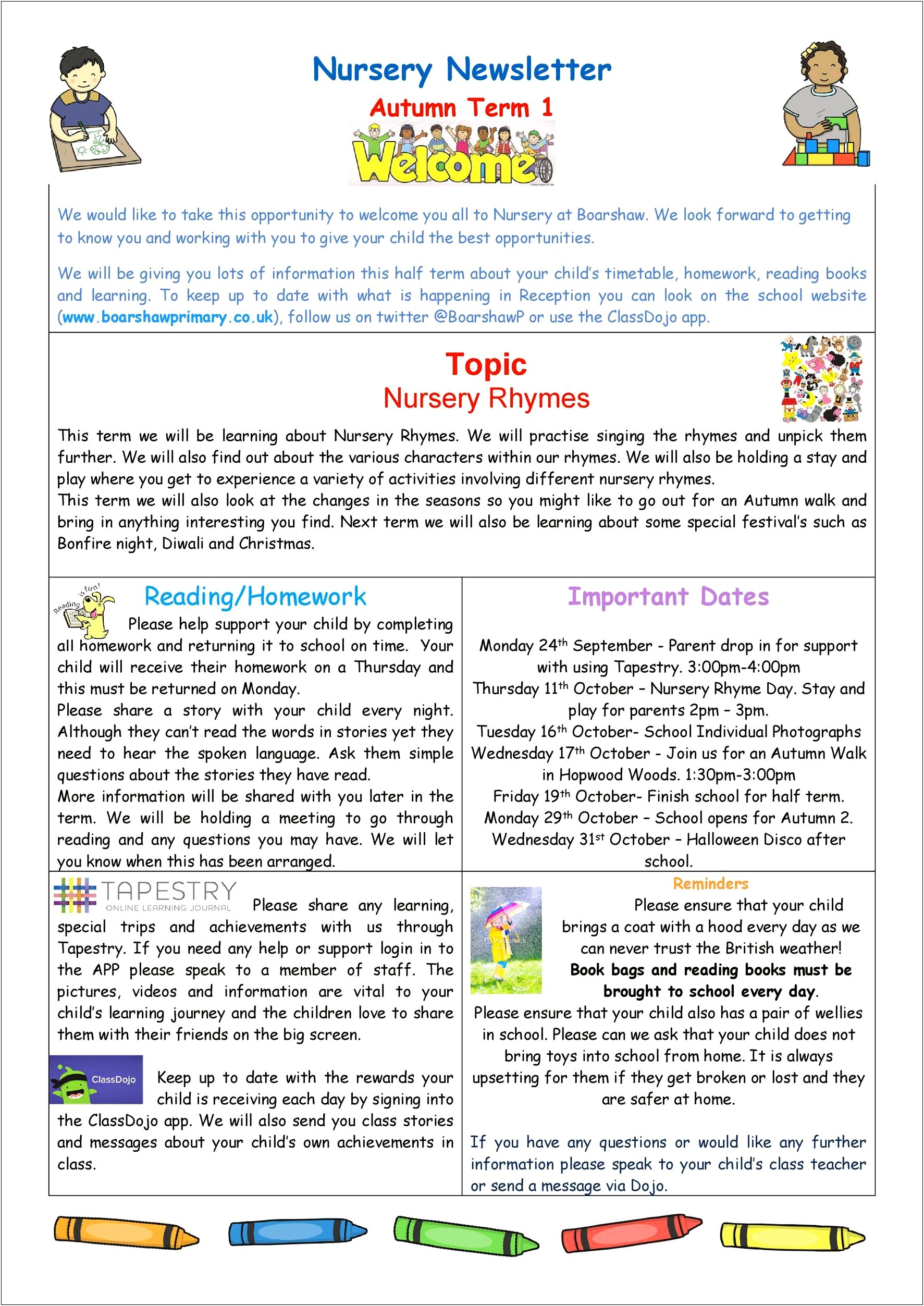 Newsletter Templates Word For Day Care