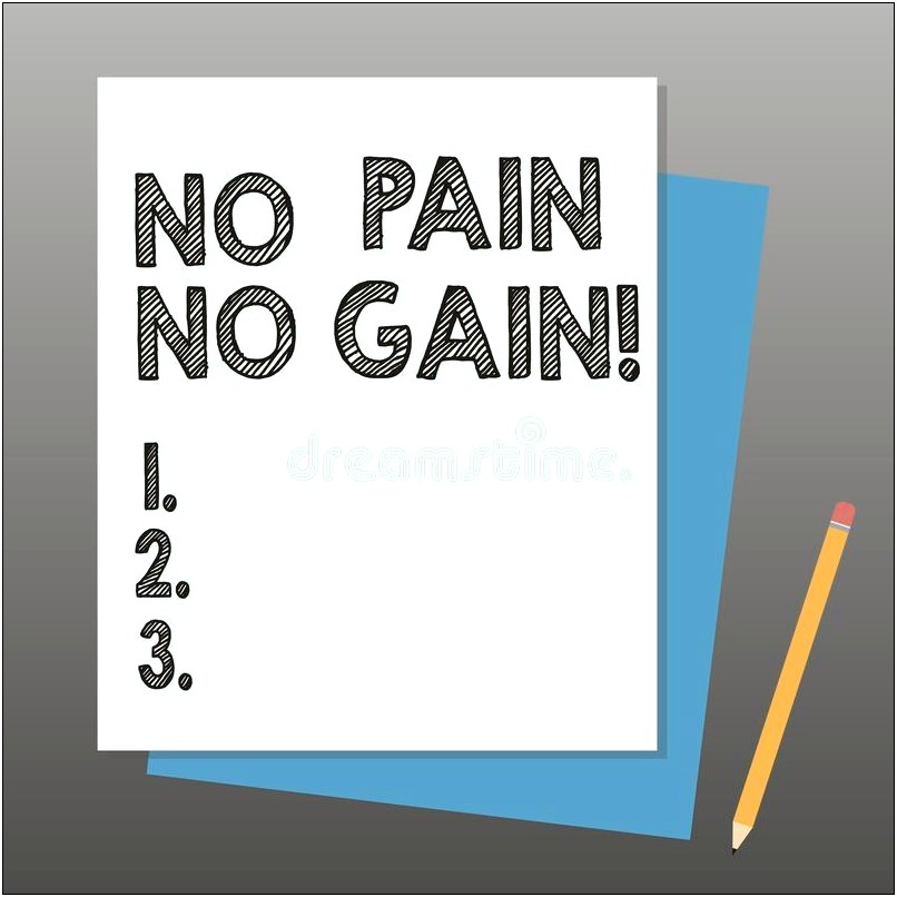 No Pain No Gain Arabic Letter Templates