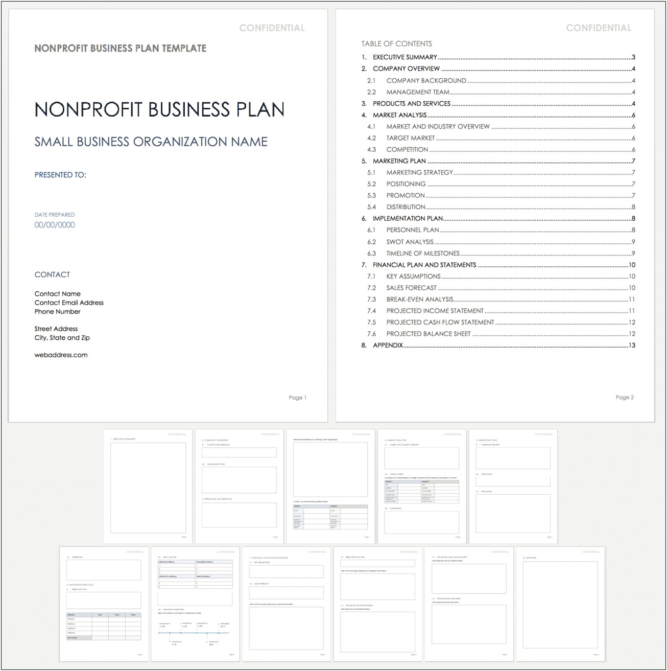 Non Profit Business Plan Template Uk