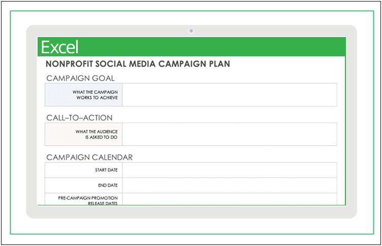 Non Profit Organization Marketing Plan Template