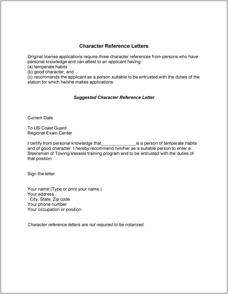 Notarized Letter Template For Court Testimony