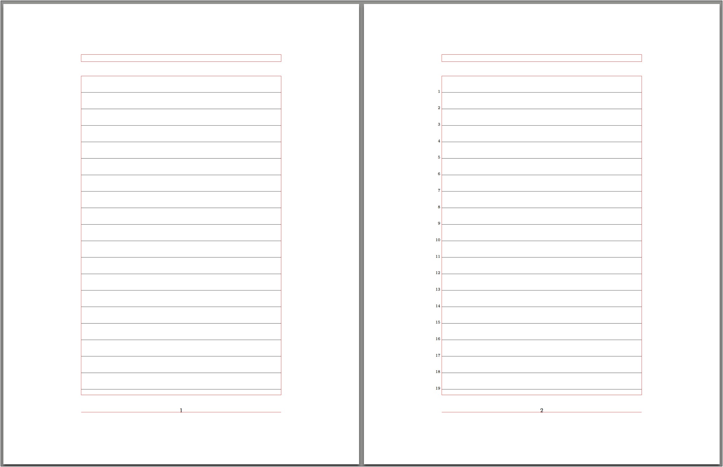 Notebook Paper Template For Word 2013