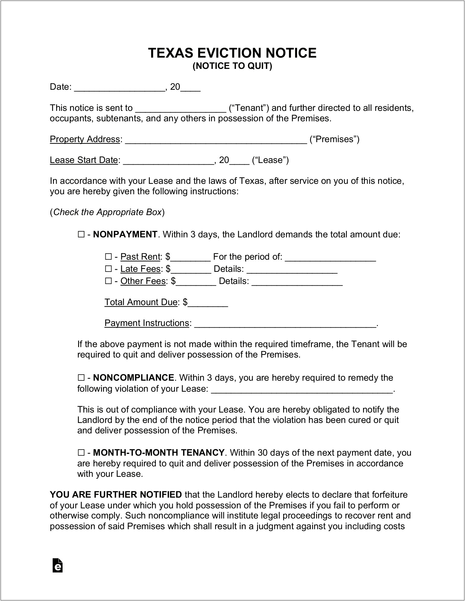 Notice Of Motion Template Microsoft Word