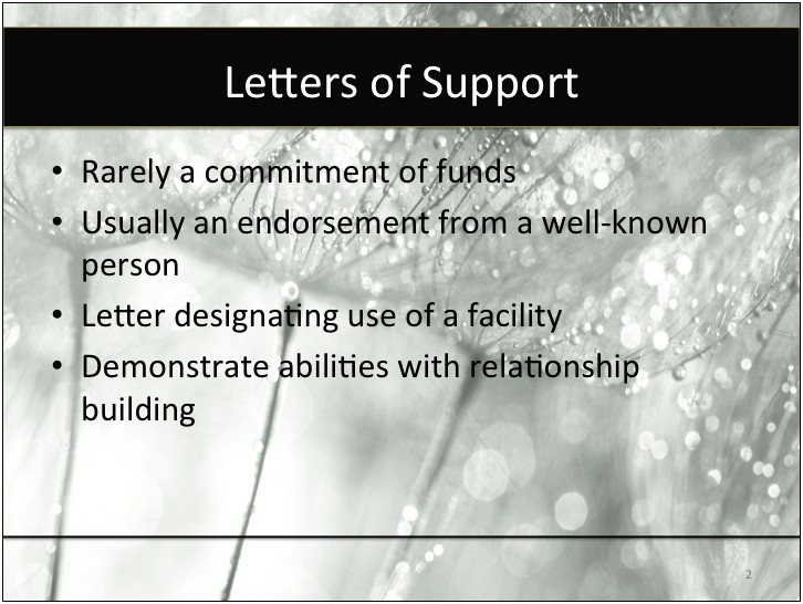 Nsf Sbir Letter Of Support Template