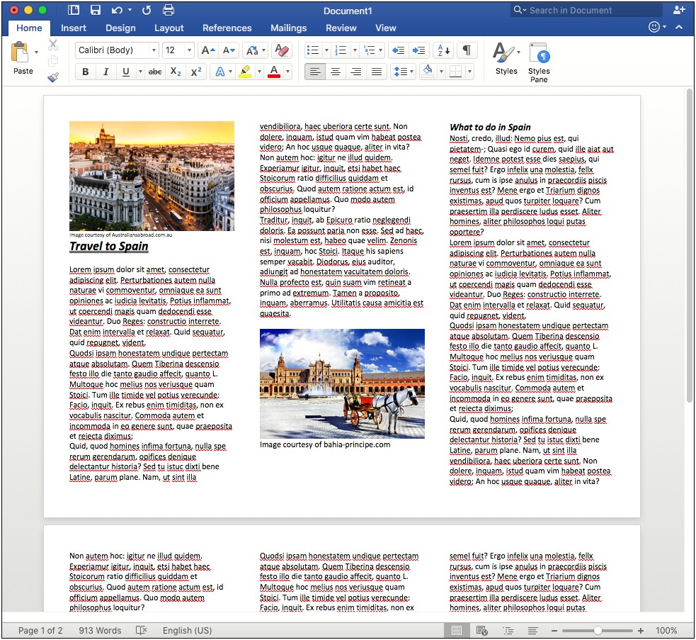 Office 365 Word Tri Fold Template