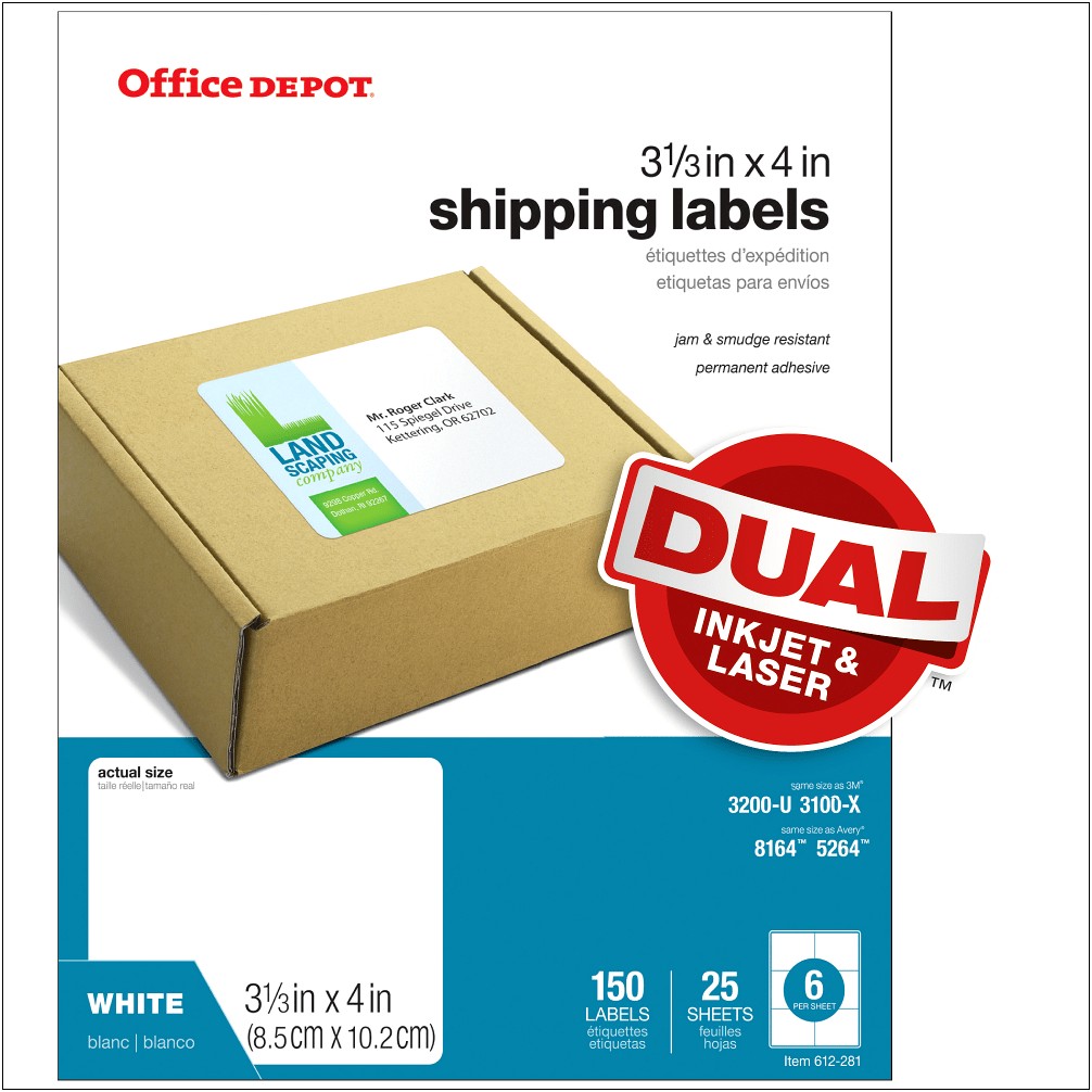 Office Depot Labels Template 8164 For Word