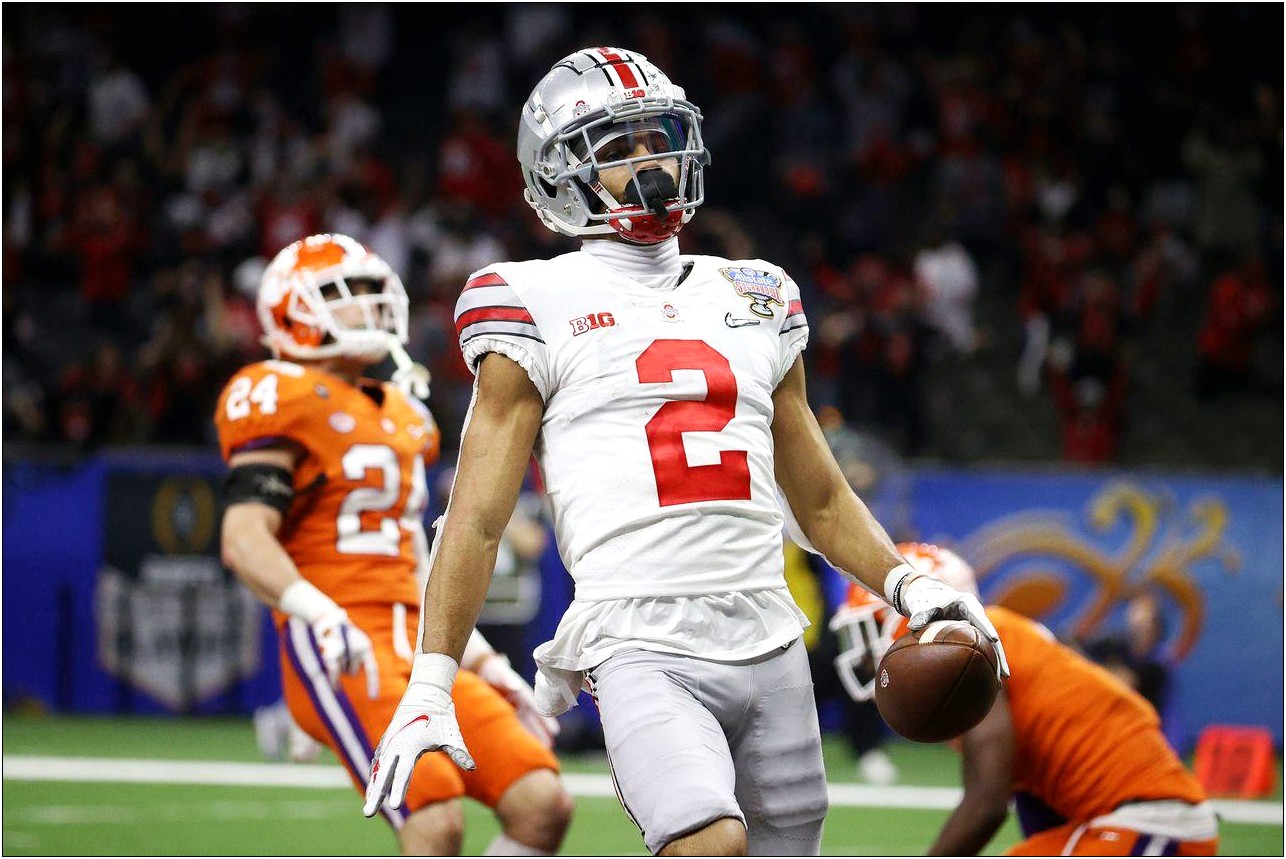 Ohio State Home Football Last Name Letter Template