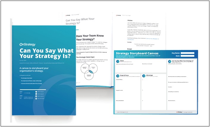 One Page Strategic Plan Template.doc