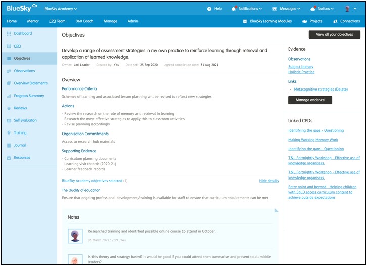 Online Template For School Improvement Plan