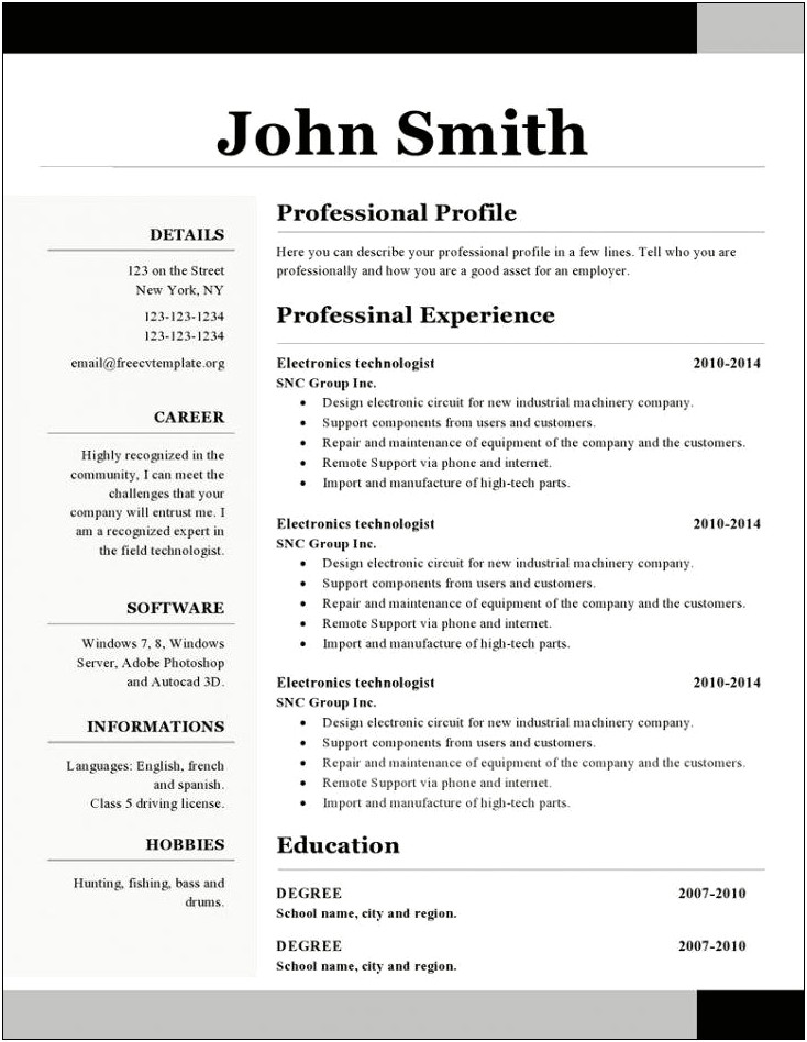 Open Office Writer Cover Letter Templates