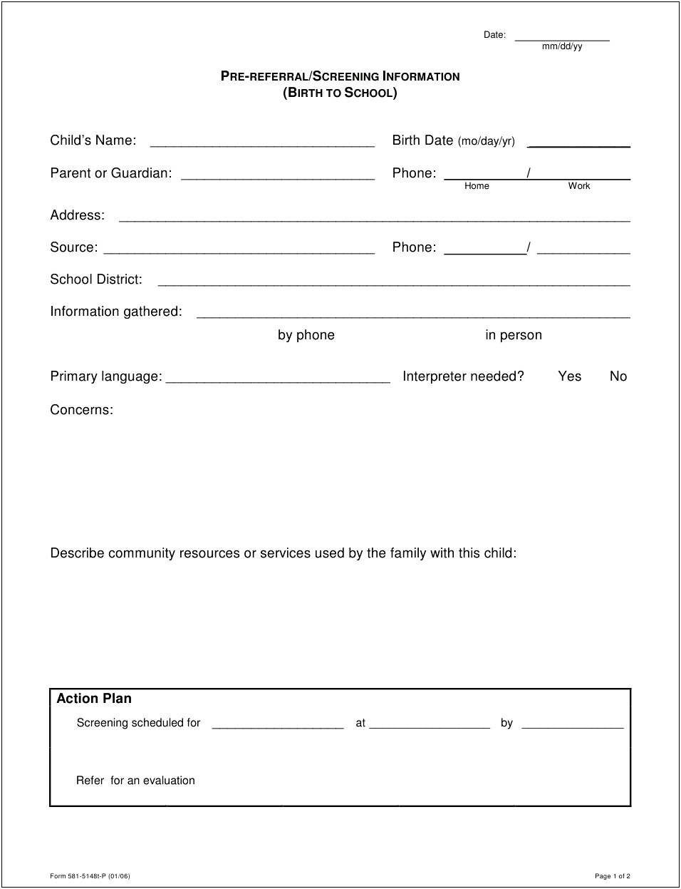 Oregon And Pre K And Activity Plan Template