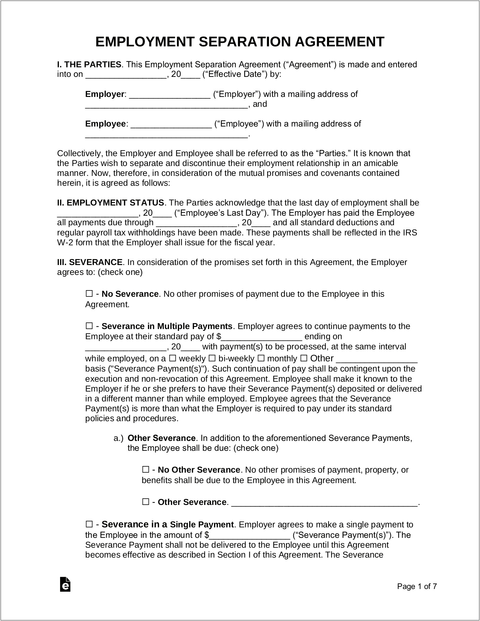 Oregon Layoff With Severance Letter Template