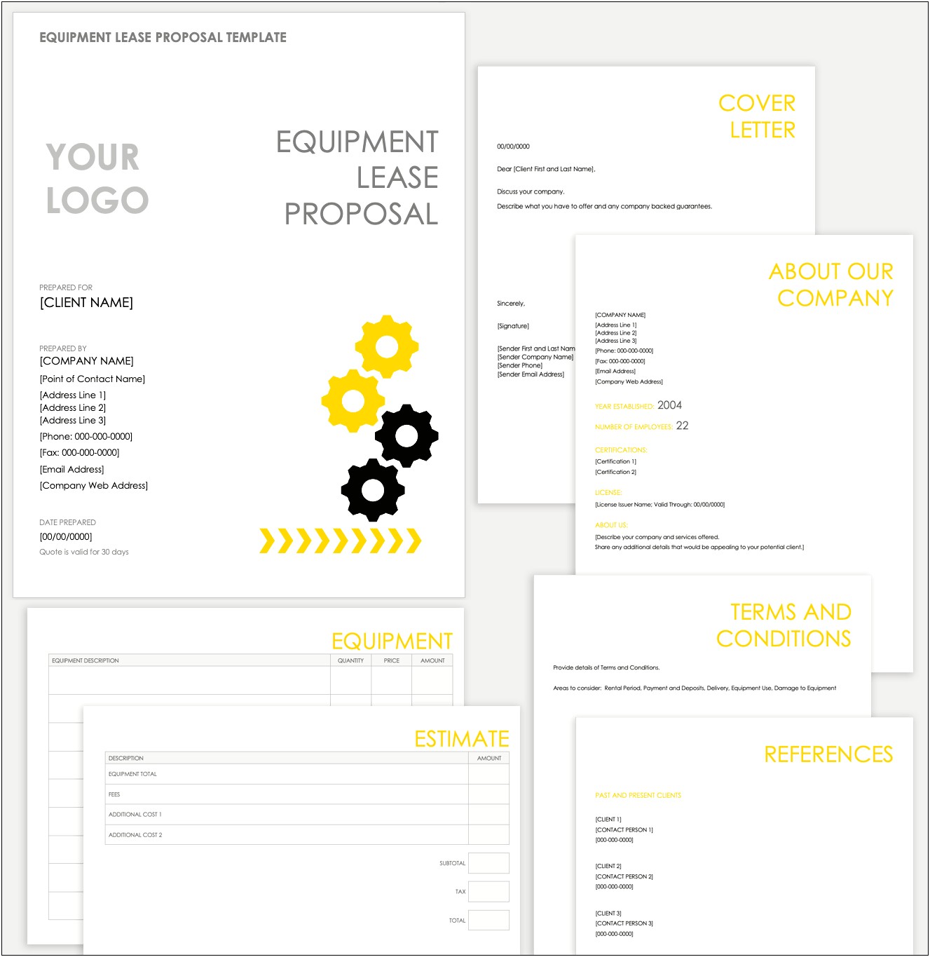 Partnership On Equipment Letter Open Office Template