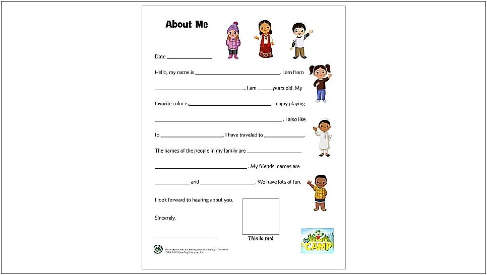 Pen Pal Letter Template For Teachers