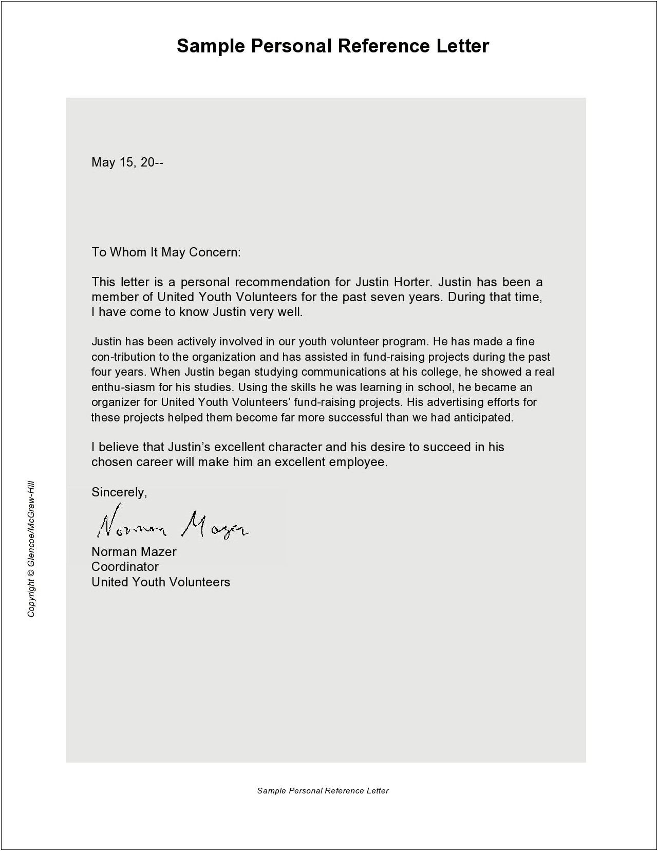 Personal Letter Writing Templates For Word
